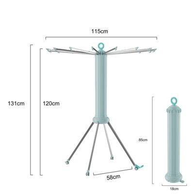 Octopus Macaron Floor Folding Heavy Duty Clothes Drying Rack(ZY03)