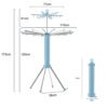 Octopus Macaron Floor Folding Double Layer Heavy Duty Clothes Drying Rack(ZY05)